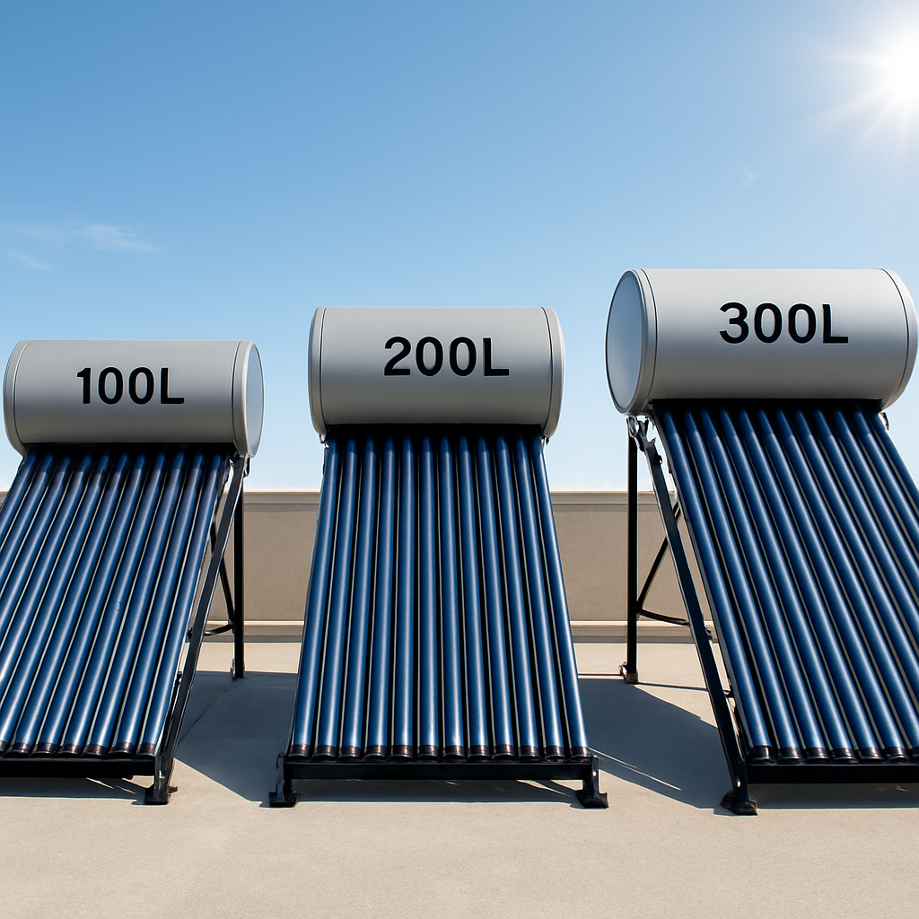 100L vs 200L vs 300L Solar Water Heaters: Which One is Right for You?